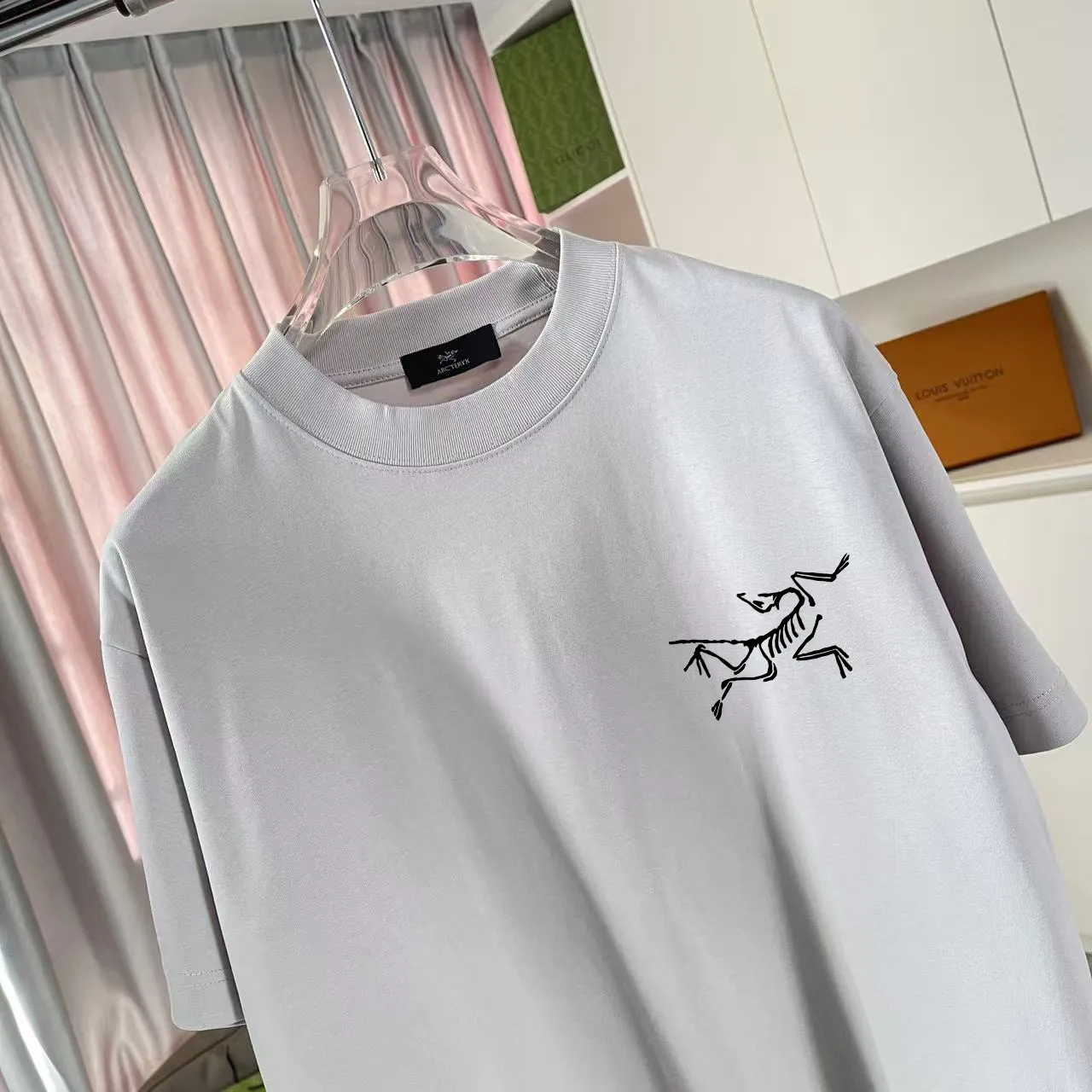 ARC'TERYX* 2025 New Arrival logo t g Same Style Size：S M L XL XXL ：Black White Blue Gray